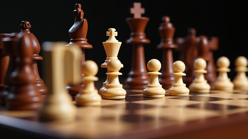 chess board and pieces
