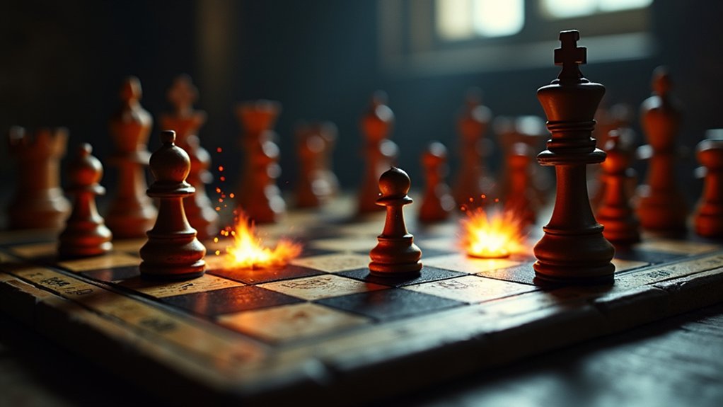 explosive tactics and sacrifices