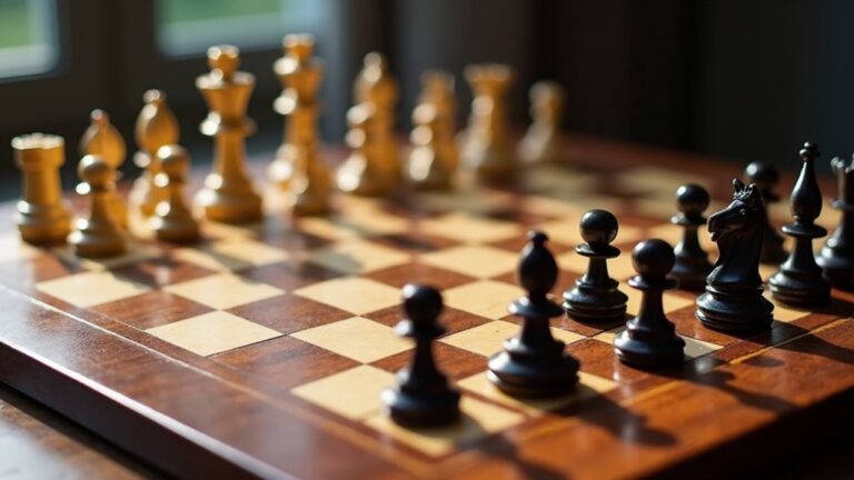 setting up chess pieces